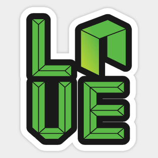 Neo Crypto currency love premium Sticker